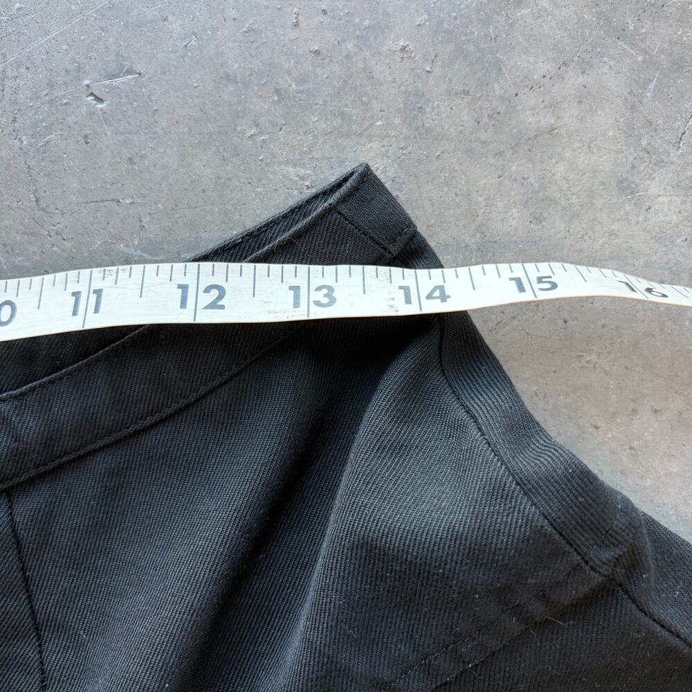 Vintage Y2k Grunge Festival Indie Sleaze Black Buckle Mini Short Skirt Medium - Picture 4 of 5